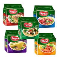 马来西亚\越南进口REEVA/阮婆婆方便面速食泡面捞面多味牛肉5连包 酸辣虾味65g*5包