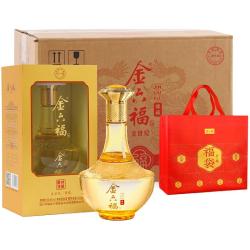 金六福 白酒 礼盒装 送礼酒 2024年 500mL 6瓶 50.8度金世纪臻藏