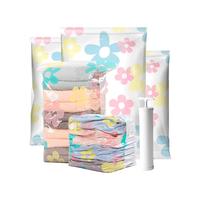 收纳博士真空压缩袋收纳棉被衣物整理袋太阳花款7件套