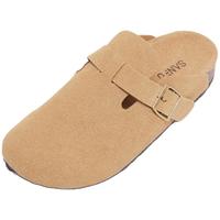 三福勃肯鞋女夏季简约百搭鞋子懒人包头鞋软底半拖女鞋830873