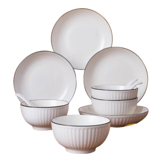 京东京造 餐具套装 16头禾风山田