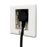 施耐德电气开关插座86型嵌入式插座冰箱内嵌式插座隐藏式插座 白色10A五孔