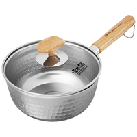 KANDA 神田 4949362712595 不锈钢带盖雪平锅 18cm 1.9L