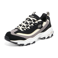 斯凯奇奶茶熊丨Skechers老爹鞋男潮流时尚运动灯芯绒 黑/自然 43