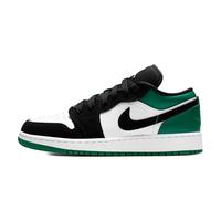 NIKE耐克Air Jordan 1 Low AJ1 GS黑绿脚趾复古低帮休闲篮球鞋 553560-113 36