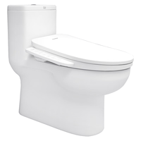 美标卫浴 智能组合机虹吸式连体马桶座圈加热电子智能马桶盖1856/7F1S