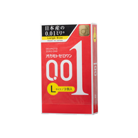 冈本（OKAMOTO）冈本避孕套套冈本001 0.01套套成人用品 计生 001超薄L【1盒】