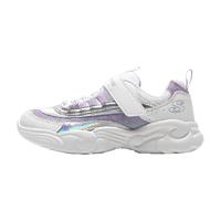 SKECHERS 斯凯奇 儿童鞋女童镭射标运动鞋缓震老爹鞋厚底休闲鞋302576L-WLV