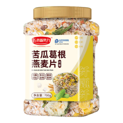 五谷新势力 无蔗糖苦瓜燕麦片免煮冲泡中老年营养早餐代餐饱腹粗粮主食零食品 苦瓜葛根燕麦片700g