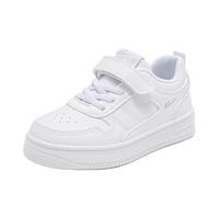 回力童鞋百搭女童小白2024春季儿童时尚运动鞋男童休闲板鞋 白色 36码 内长约22.5cm