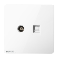SIEMENS 西门子 皓彩系列 5UH2635-3NC01 六类电视电脑插座 雅白