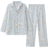 十月结晶十月结晶纯棉卡通月子服透气春秋产后喂奶哺乳家居服舒适吸汗 奥力熊 M码