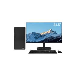宏碁 13代酷睿i5-13490F 台式电脑 24.5英寸显示器  i5-13400EF RTX3050 512GB 16GB