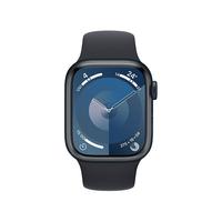 Apple 苹果 Watch Series 9 智能手表 GPS+蜂窝网络款 41mm 午夜色铝金属表壳 午夜色橡胶表带 M/L MRJJ3CH/A