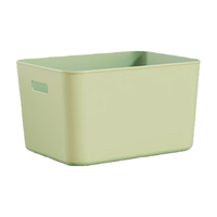 清野の木 桌面收纳盒 收纳筐收纳篮内衣整理盒 抹茶绿大号高款