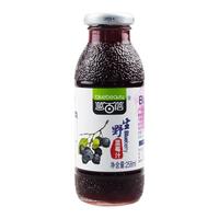 蓝百蓓野生蓝莓果汁饮料大兴安岭果汁258mlx8瓶家庭装