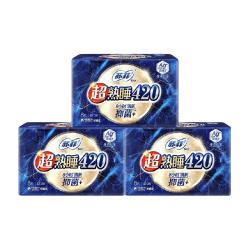 苏菲 Ag+清新抑菌卫生巾超熟睡420mm8片*3包