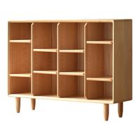 实木书柜全实木落地家用储物柜书架现代简约儿童书柜矮柜组合榉木