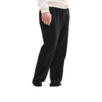 特步钜惠卫衣百搭上衣宽松休闲打底衫卫衣卫裤运动服长袖t恤衫 正黑色 直筒 XL