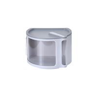 京东京造 卫生间壁挂式多功能置物纸巾盒   灰色 单层  创意家用储物抽纸盒 客厅餐厅卧室卫生间大容量纸巾盒