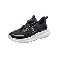 足力健老人鞋休闲日常轻便鞋身舒适软弹EVA鞋底男女休闲散步鞋长辈 黑色-女款 35