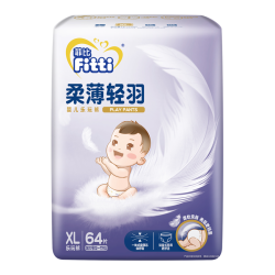 菲比 柔薄轻羽 婴儿拉拉裤 XL64片