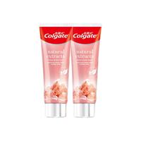 高露洁喜马拉雅玫瑰盐牙膏晶亮美白去烟渍牙膏含氟防蛀亮白护龈去牙渍 【去渍美白】玫瑰盐120g*2支