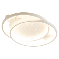 Lighting 雷士 NVC 白星雨系列 LED吸顶灯 52W 无极调色 450*375*80mm 智控款