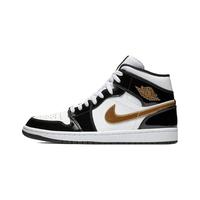 耐克 NIKECspace P3 Air Jordan 1 Mid AJ1黑金 中帮休闲板鞋 852542-007