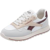 移动端、京东百亿补贴：奥古狮登 阿甘鞋女时尚女鞋ins潮百搭轻便软底休闲运动鞋网面鞋 111052米杏 35