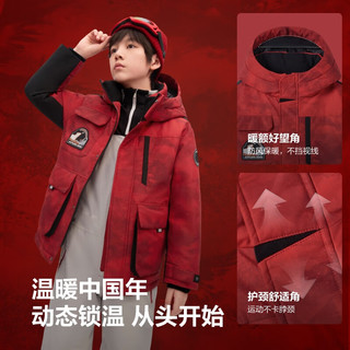 波司登 BOSIDENG 5A抗菌绒 极寒连帽儿童羽绒服 160/80