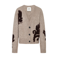 MO&Co.【Nanushka设计师联名】毛衣开衫2025冬含牦牛绒MBE4CAR002 浅花驼色 XS /155