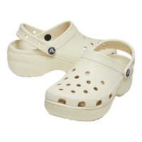 卡骆驰crocs王俊凯洞洞鞋女鞋经典云朵老爹鞋拖鞋一脚蹬洞洞鞋|206750 骨白色-2Y2(含智必星) 35(220mm)