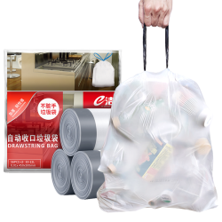 e洁 背心式垃圾袋 168只（45*50cm）颜色随机