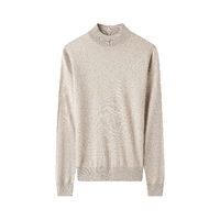 亲肤基础打底衫百搭简约半高领长袖气质含羊毛针织衫毛衣女秋冬