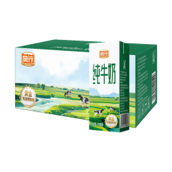 风行牛奶 高温灭菌 纯牛奶  箱装 200mL 24盒