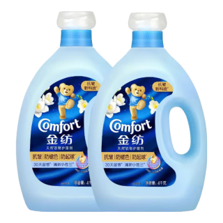 金纺衣物柔顺剂型色清新苍兰4KG*2 护型护色抗皱防褪色防起球30天留香