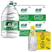 C'estbon 怡宝 4箱纯净水4.5L*4瓶饮用水2箱蜜水柠檬350ml*12瓶饮品