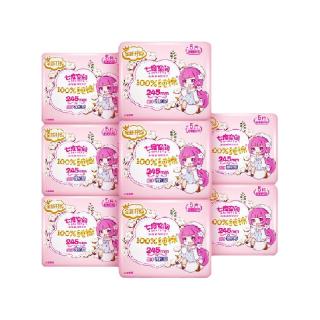 88VIP：七度空间 少女超薄日用纯棉 245mm*40片