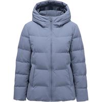 坦博尔羽绒服女蓄热科技冬季宽松短款加厚保暖连帽中老女装外套TD236356 芙蓉兰 175/96A
