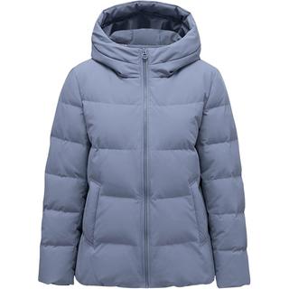 坦博尔羽绒服女蓄热科技冬季宽松短款加厚保暖连帽中老女装外套TD236356 芙蓉兰 190/108A