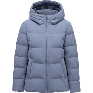 坦博尔羽绒服女蓄热科技冬季宽松短款加厚保暖连帽中老女装外套TD236356 芙蓉兰 190/108A