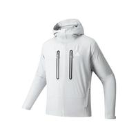 安踏水壳3.0冲锋衣丨国家一级防水防暴雨户外夹克硬壳风衣 麦乔灰-5 M(男170)