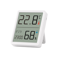 得力 LE517 室内电子温湿度计 带时间+表情显示