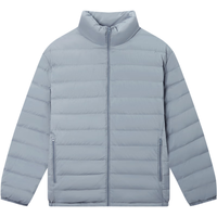 gxg.jeans男装2024年冬季休闲短款轻薄羽绒服 灰蓝色 180/XL