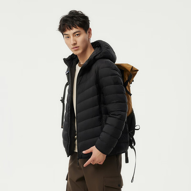 坦博尔 羽绒服男轻薄秋冬外套男士羽绒服连帽短款秋冬外套