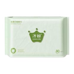 子初 金盏花洗脸巾纸巾婴儿棉柔巾\/抽纸巾 宝宝干湿棉巾纸巾两用新生儿 6包