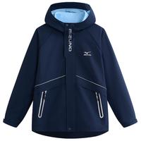 美津浓 Mizuno【三合一登山服】男女童可拆卸外套中大童摇粒绒内里户外运动保暖