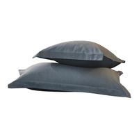 水星家纺全棉磨毛枕套单件一对 秋冬枕罩吸湿发热对枕罩枕头套（2只） 北欧·波尔蓝磨毛对枕套 48cm×74cm