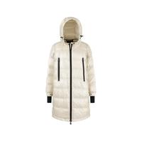 限尺码：MONCLER 盟可睐 蒙口女士GRENOBLE系列中长款宽松薄款鹅绒连帽羽绒服外套